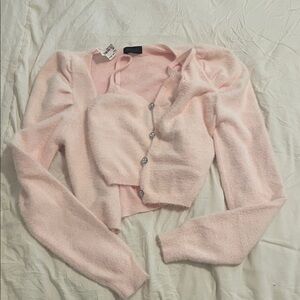 ✨ 3 for $20 Bundle Deal ✨ Chic Light Pink Women's Cardigan Set
